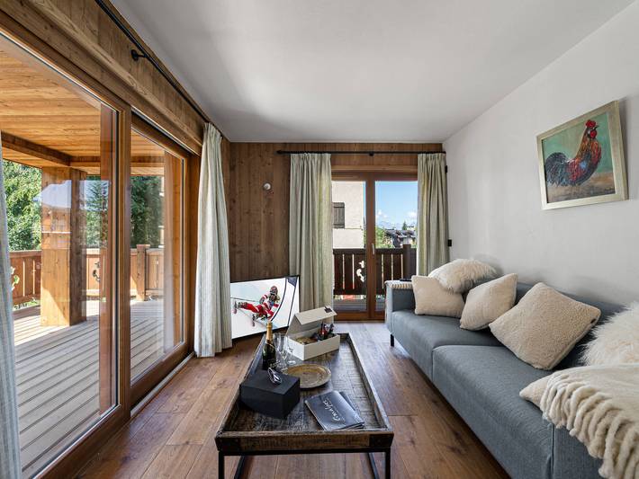 Appartement de vacances pour 8 personnes, avec balcon dans Courchevel 1300 (Le Praz)