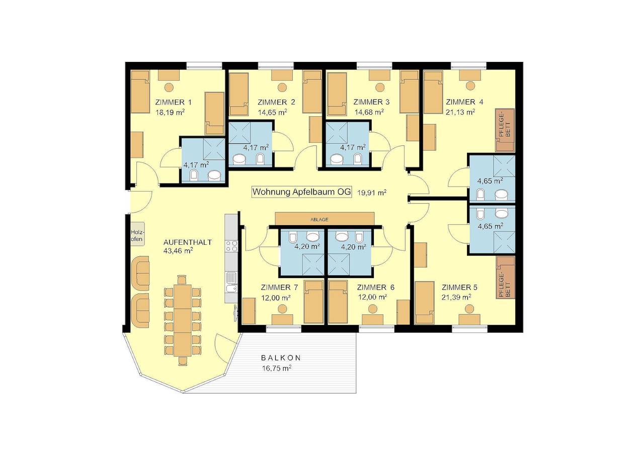 Ganze Wohnung, Apartment 'Apfelbaum' mit Bergblick, Wlan und Klimaanlage in Deggenhausertal, Bodenseekreis