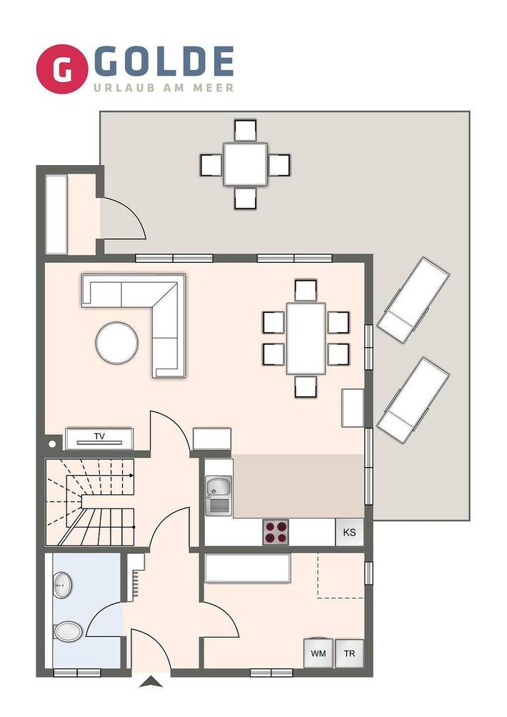 Ganze Ferienwohnung, Appartement Waterkant Spo 4 in St. Peter-Ording, Eiderstedt