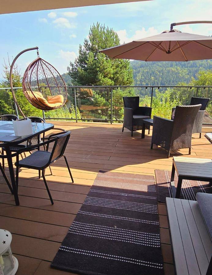 Ferienwohnung für 4 Personen, mit Terrasse und Seeblick sowie Ausblick und Sauna in Schlesien - 2