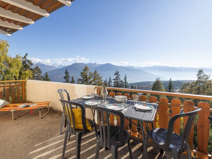 Vakantiewoning voor 4 personen, met Balkon en Uitzicht in Crans-Montana