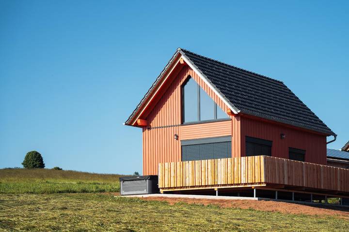 Ferienhaus für 4 Personen, mit Balkon/Terrasse und Balkon sowie Whirlpool in Naturpark Oberpfälzer Wald
