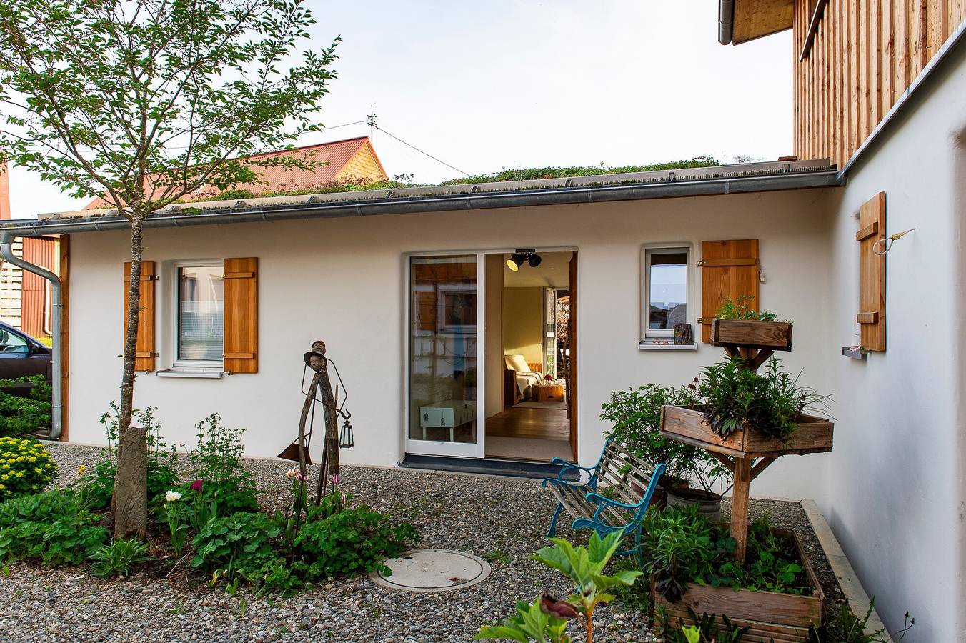 Ferienhaus 'Ländliches Öko-flair Im Strohhaus' mit privater Terrasse und Wlan in Frickingen, Region Bodensee-Oberschwaben