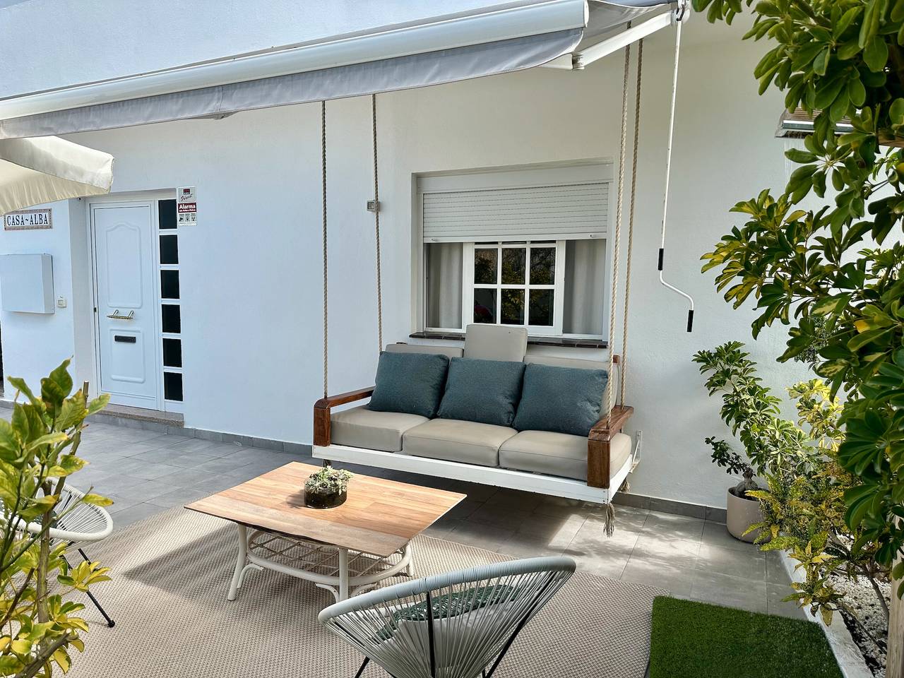 Maison de vacances "Casa Alba" avec vue sur la montagne, Wi-Fi, balcon et terrasse in Las Maretas, Arico