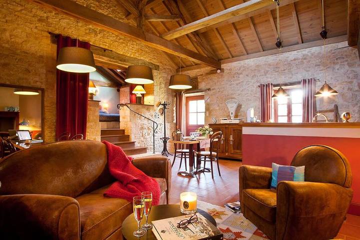 Maison de vacances pour 2 personnes, avec Jardin et Piscine à Cubjac