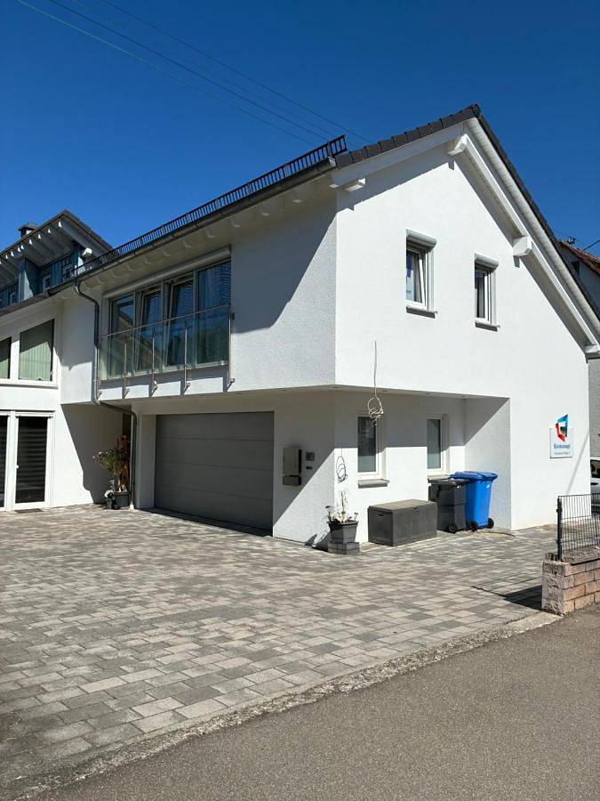 Ferienwohnung für 4 Personen, mit Terrasse und Garten sowie Ausblick