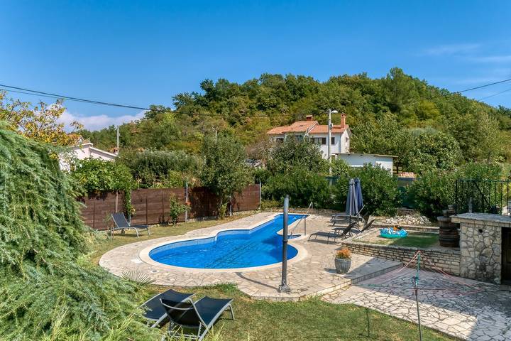 Villa Vema near Rabac in Presika, Costa Este de Istria