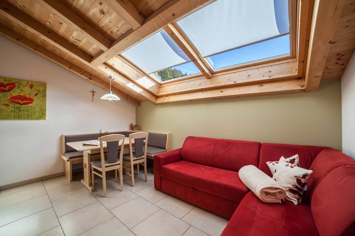 Appartamento intero, Appartamento "Tonigbauernhof Blumenwiese" con vista sulle montagne, balcone e Wi-Fi in Prene, Scena