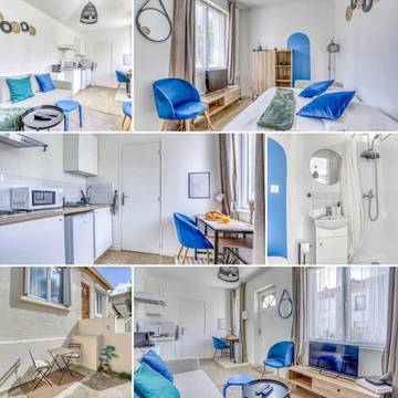 Gîte pour 2 personnes, avec jardin et vue sur le lac ainsi que vue et sauna à Pierrefitte-sur-Seine