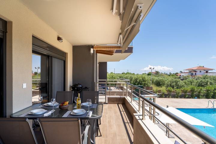 Ferienwohnung für 4 Personen, mit Balkon und Garten in Chalkidiki - 2