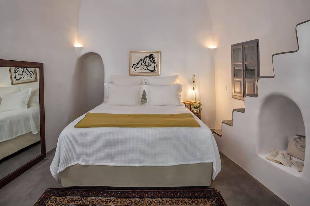 Aerie schönes Haus, das Herz von Oias traditioneller Siedlung, Caldera-Aussicht in Oia, Santorin