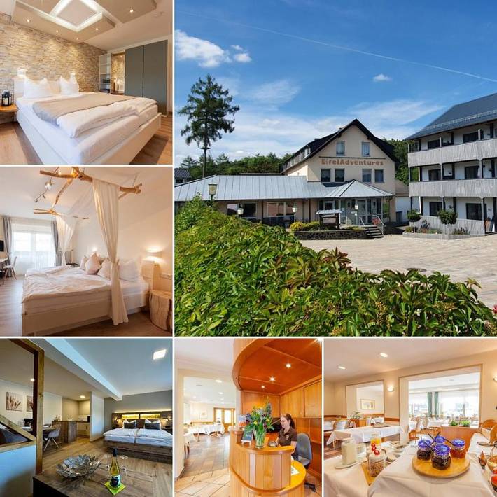 Hotel für 5 Personen, mit Balkon und Terrasse sowie Garten und Ausblick in Berlingen (Eifel)
