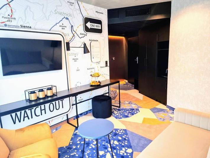 Apartament wakacyjny dla 4 osób, z taras i widok w Sienna