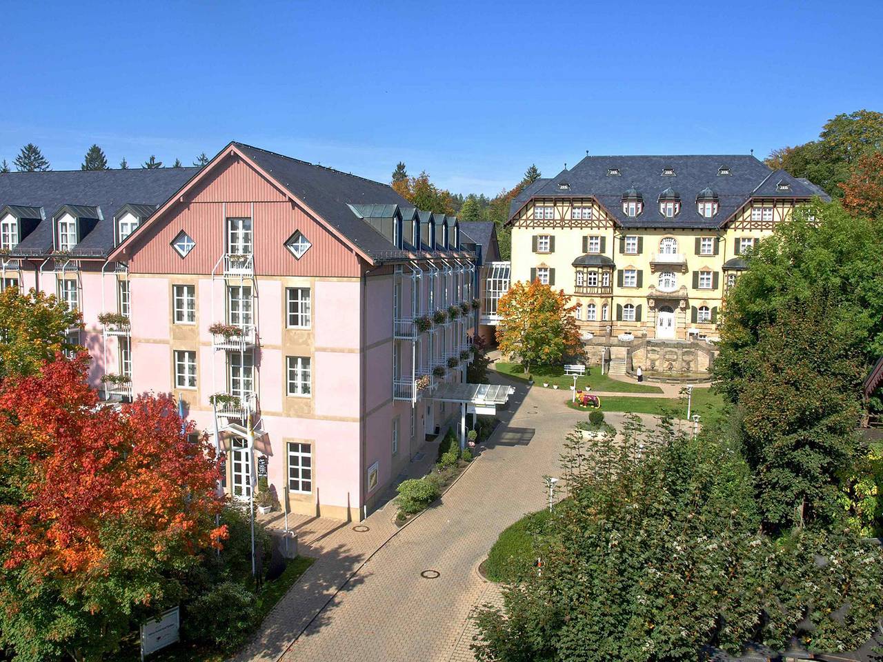 Relexa hotel Bad Steben - Basic-Einzelzimmer mit Zugang zu großem Bade- und Wellnessbereich in Bad Steben, Landkreis Hof