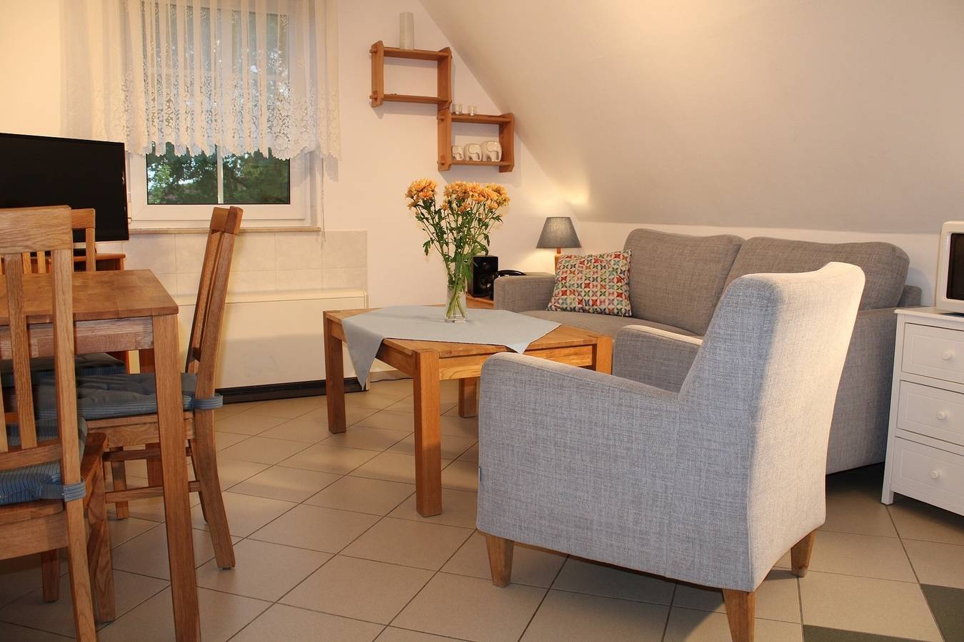 Ganze Ferienwohnung, Landhaus am Teich - Saaler - Bodden - Ferienwohnung blau in Saal, Vorpommern