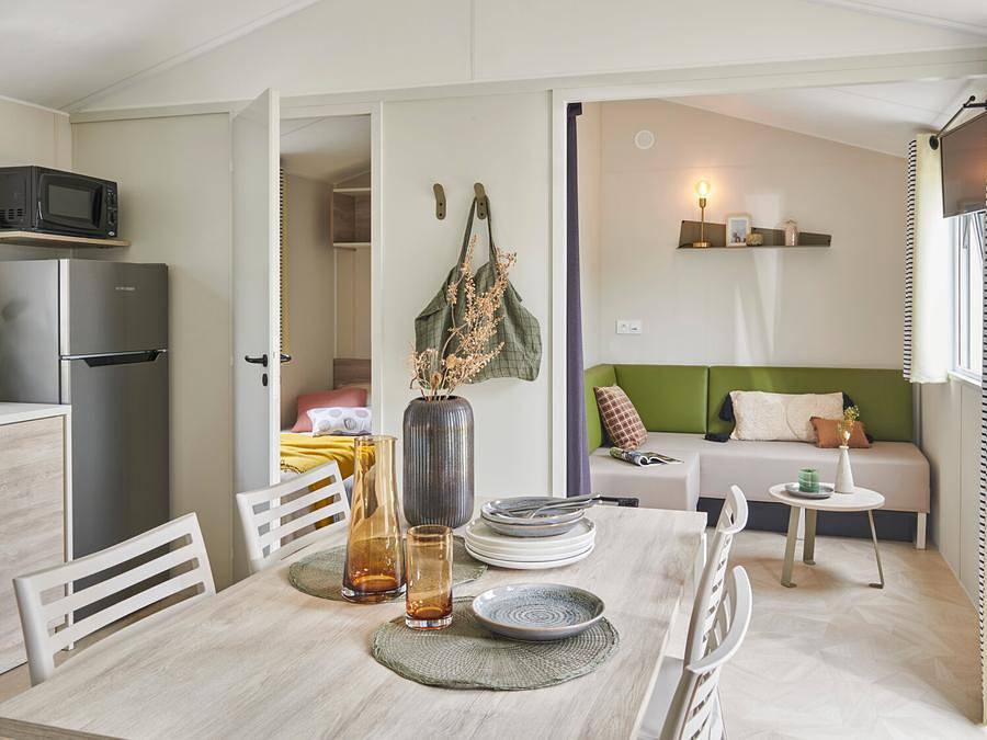 Camping Le Welcome - Mobilhome 6 personas - Mh 2Ch Premium - Terraza Semicubierta in Mesquer, Côte de Jade