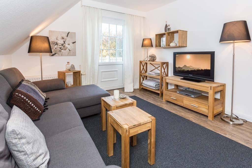 Ganze Wohnung, Moderne 3-Zimmer Ferienwohnung mit Dünenblick und Balkon in Westerland, Sylt (Gemeinde)
