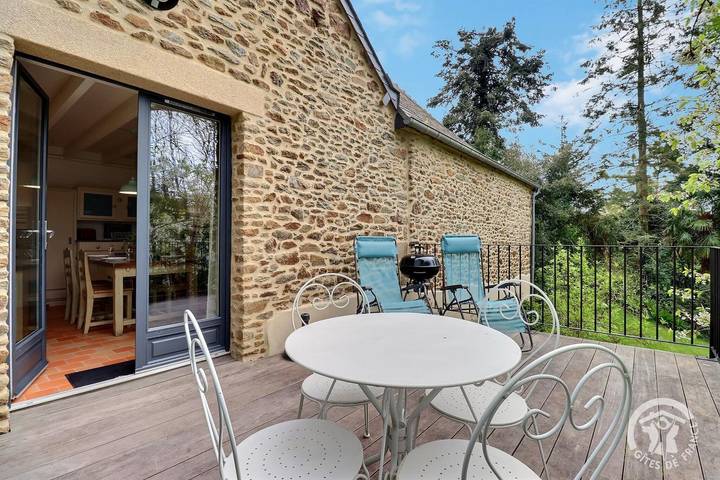 Maison de vacances pour 3 personnes, avec Terrasse ainsi que Jardin et Vue à Pleurtuit