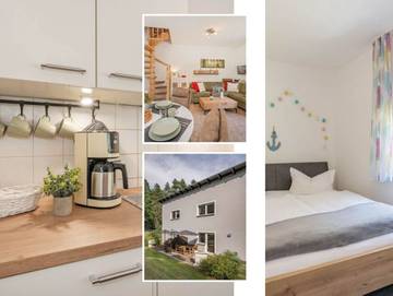 Ferienwohnung für 4 Personen, mit Sauna und Terrasse sowie Garten, kinderfreundlich in Garz