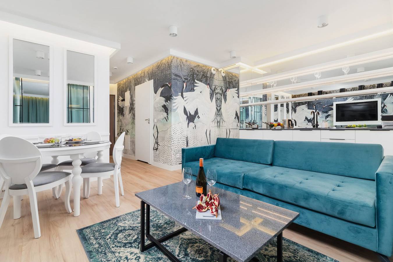 Apartamento entero, Apartamento de vacaciones para 4 personas con balcón/terraza in Dębniki, Cracovia