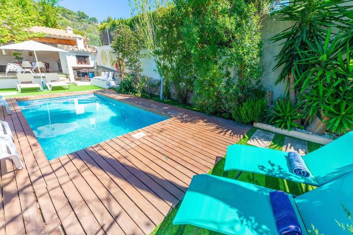 Casa Gema - Fabelhaftes Ferienhaus mit Salzwasserpool und kostenlosem Wifi in Selva, Mallorca Inselmitte
