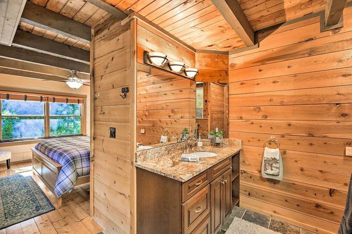 Blockhütte für 6 Personen, mit Terrasse und Garten - 1