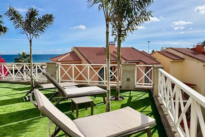 Chalet für 8 Personen, mit Garten und Meerblick sowie Pool und Terrasse in Playa del Inglés