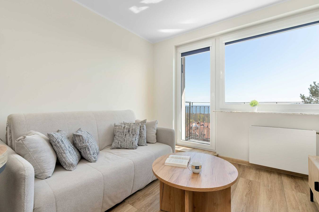 Ganze Wohnung, Apartment with Balcony | View of the Sea and Proximity to the Beach in Zoppot, Zatoka Gdańska