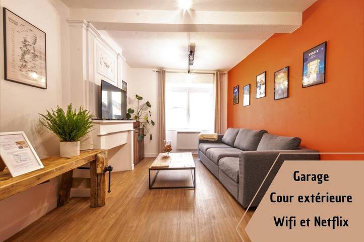 Location de vacances pour 4 personnes, avec Terrasse et Jardin à Riom