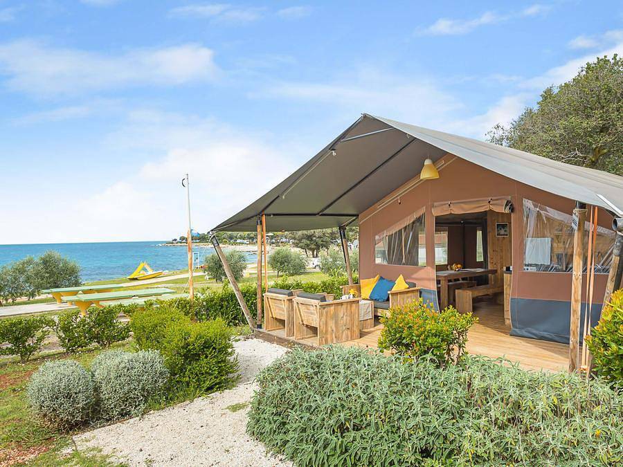 Camping Ulika Naturist - Safarizelt 4 personen - Safarizelt + Sanitär + Klima (6P) in Grad Poreč, Porec und Umgebung