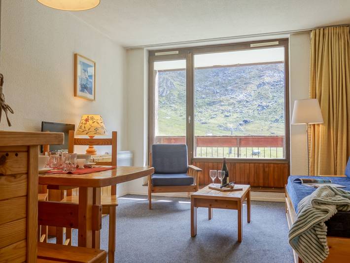 Location de vacances pour 4 personnes, avec balcon à Tignes