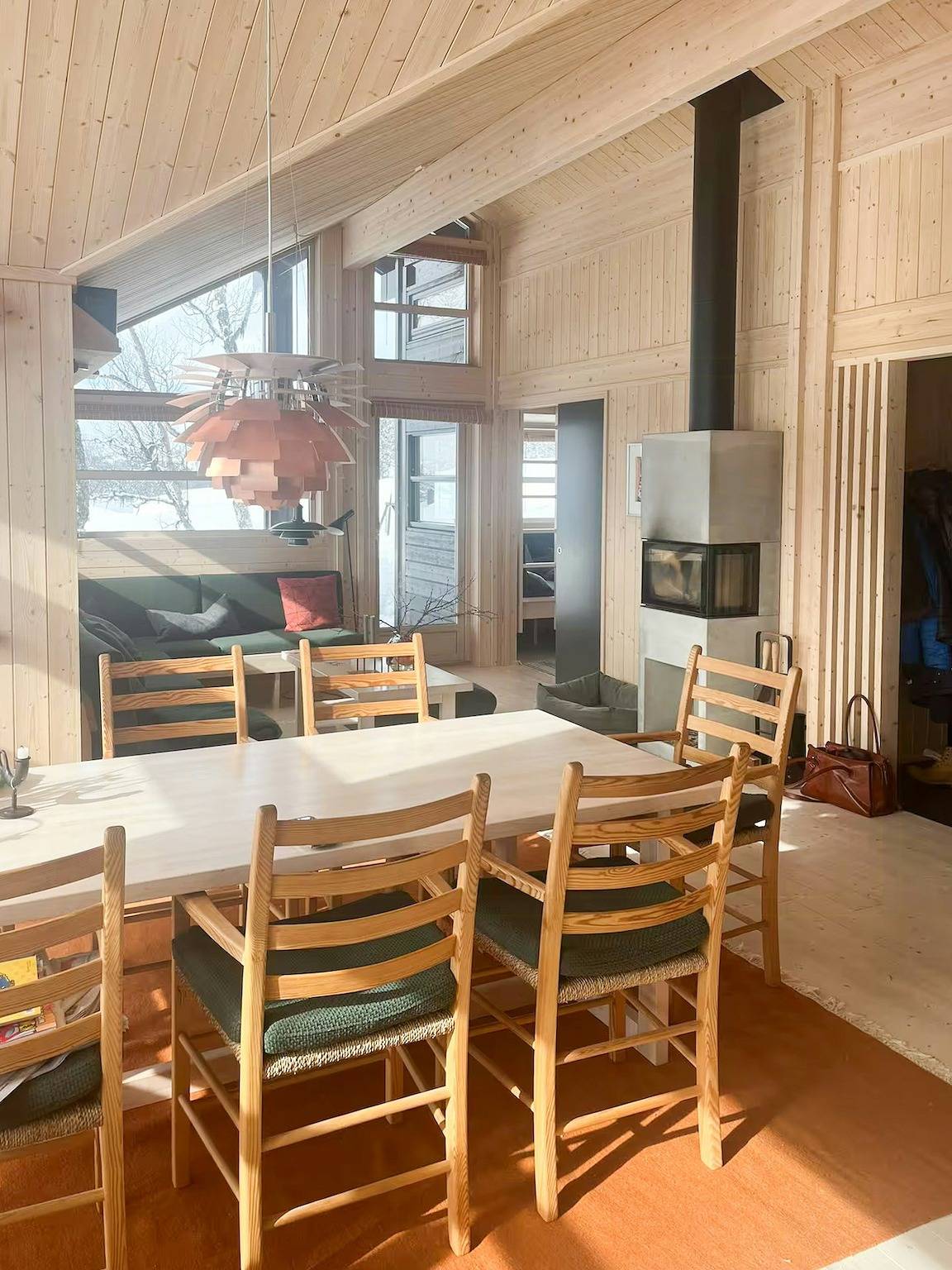 Architektonisches Kleinod mit Blick auf den Hallingskarvet in Ål