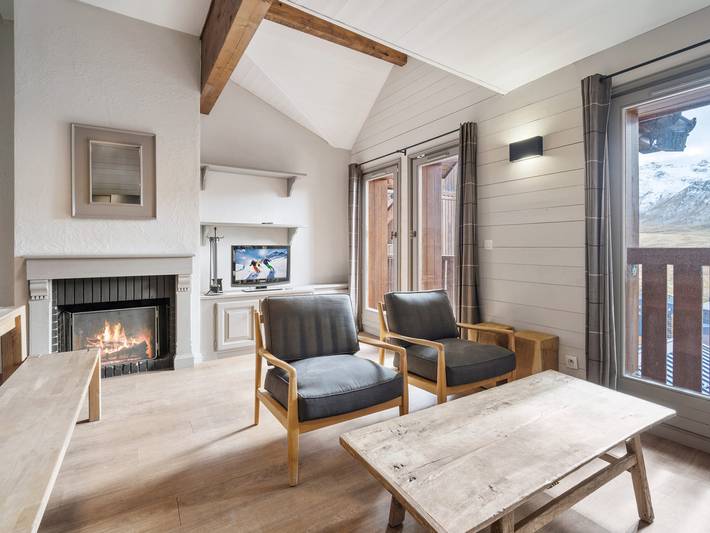 Chalet pour 6 personnes, avec piscine et balcon, animaux acceptés à Val Thorens - 2