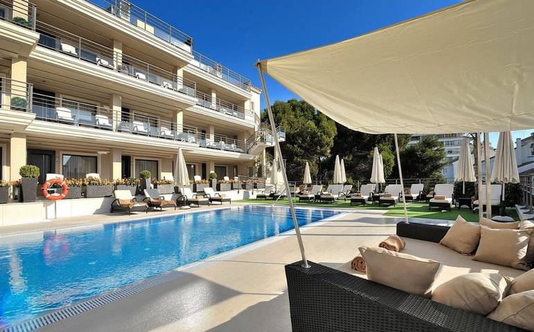 Hôtel pour 2 personnes, avec piscine et vue ainsi que jardin et sauna