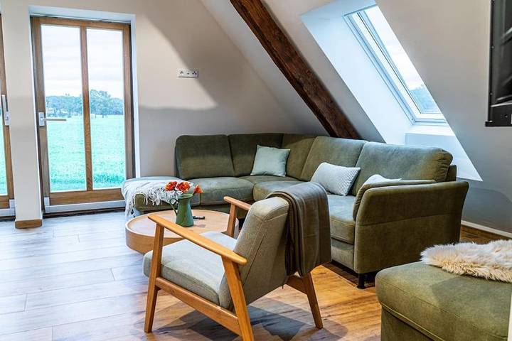 Ferienwohnung für 4 Personen, mit Balkon und Sauna sowie Ausblick, mit Haustier - 1