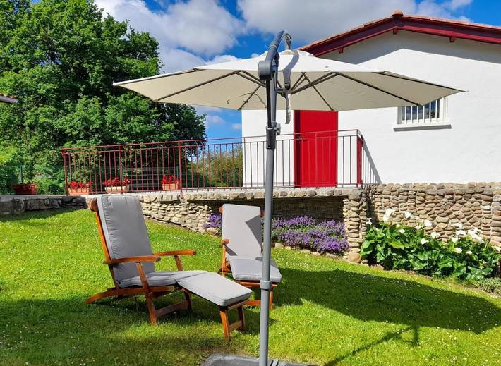 Appartement de vacances pour 2 personnes, avec Terrasse ainsi que Jardin et Vue