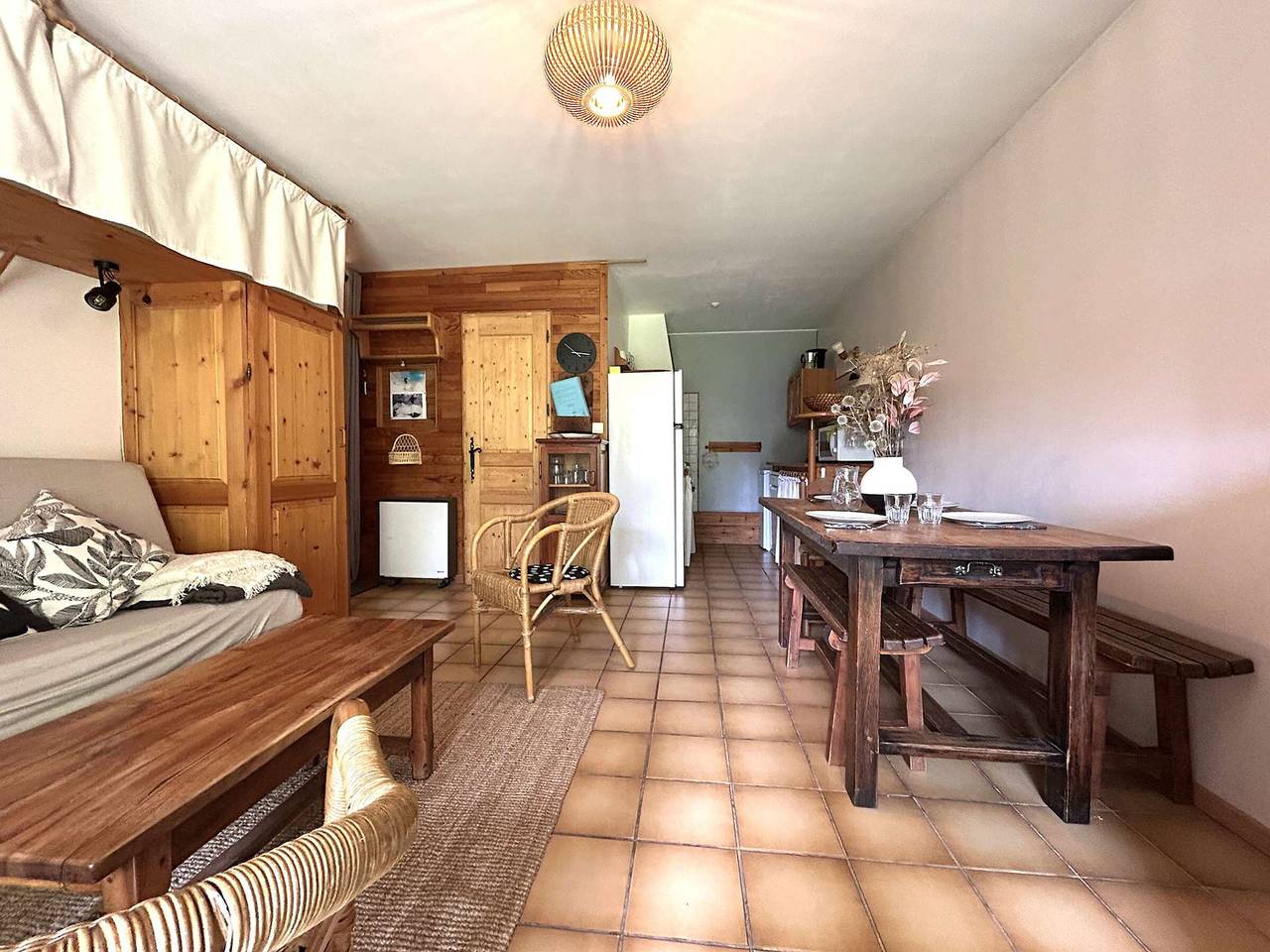Ganze Wohnung, Charmantes 2-Zimmer-App mit Garten und Parkplatz nahe Serre Chevalier in Le Monêtier-les-Bains, Serre Chevalier