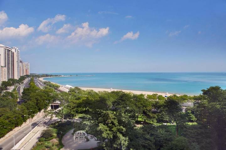 Hotel dla 2 osób, z widok na jezioro i widok w Illinois