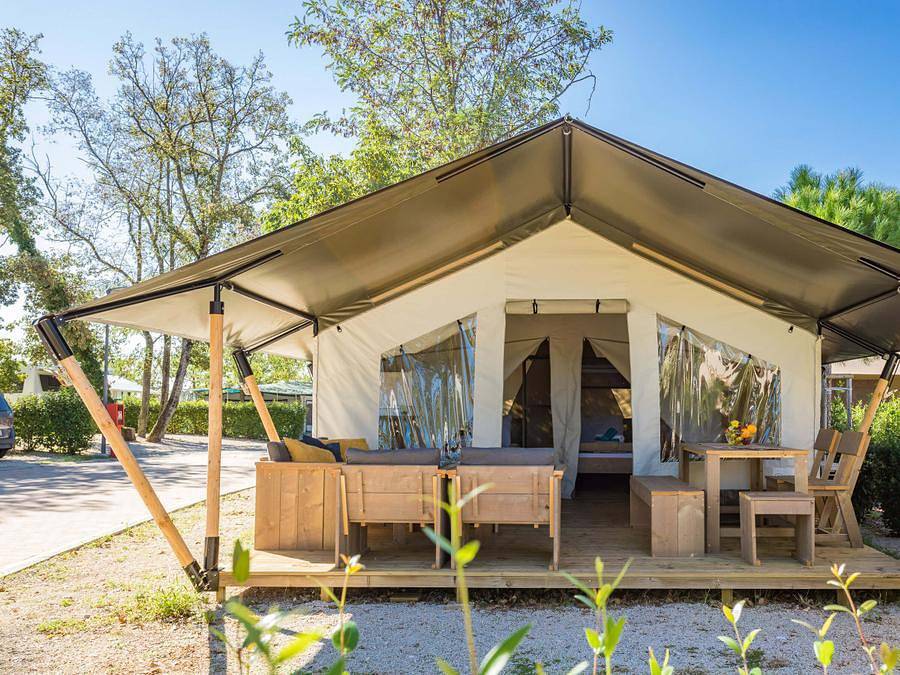Camping Stella Maris - Safarizelt 5 personen - Safarizelt Comfort in Umag, Umag und Umgebung