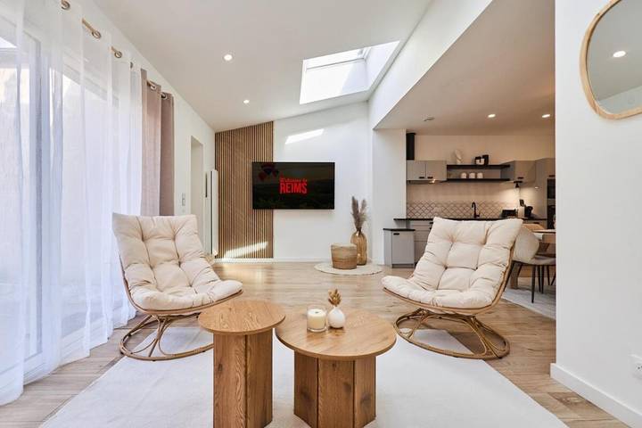 Villa pour 8 personnes, avec vue et jardin, animaux acceptés à Reims - 3