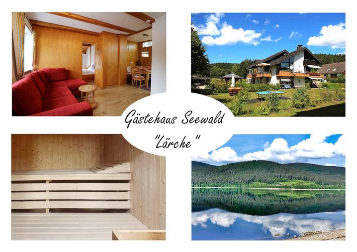 Ferienwohnung für 4 Personen, mit Balkon und Garten sowie Sauna