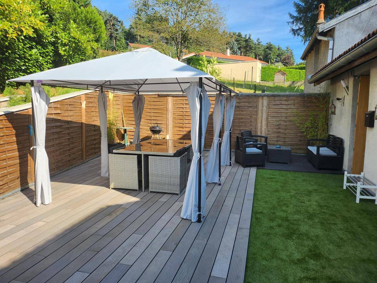 Double Room with Terrace in Saint-Just-Malmont, Parc Naturel Régional du Pilat