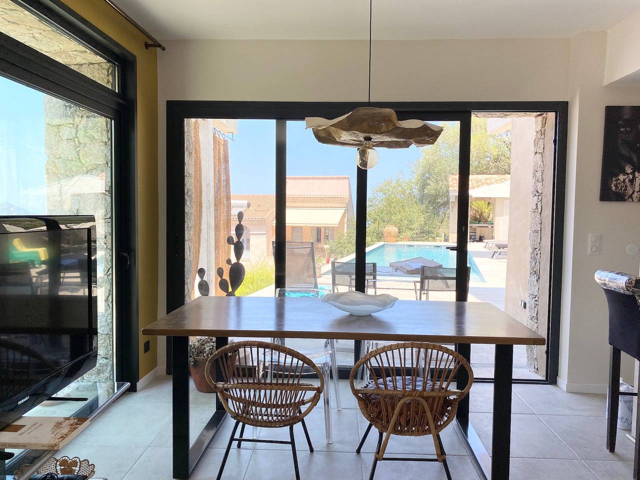 Casa Vacacional 'In Chiusella Piscine De Rêve' con Vistas al Mar, Wi-Fi y Aire Acondicionado in Belgodère, Region de Calvi