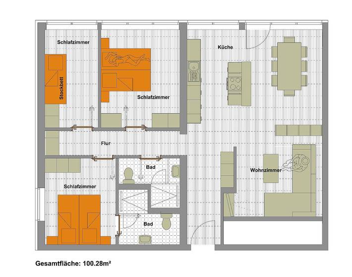 Ferienwohnung für 8 Personen, mit Garten und Ausblick sowie Pool und Seeblick, mit Haustier in Warth - 2