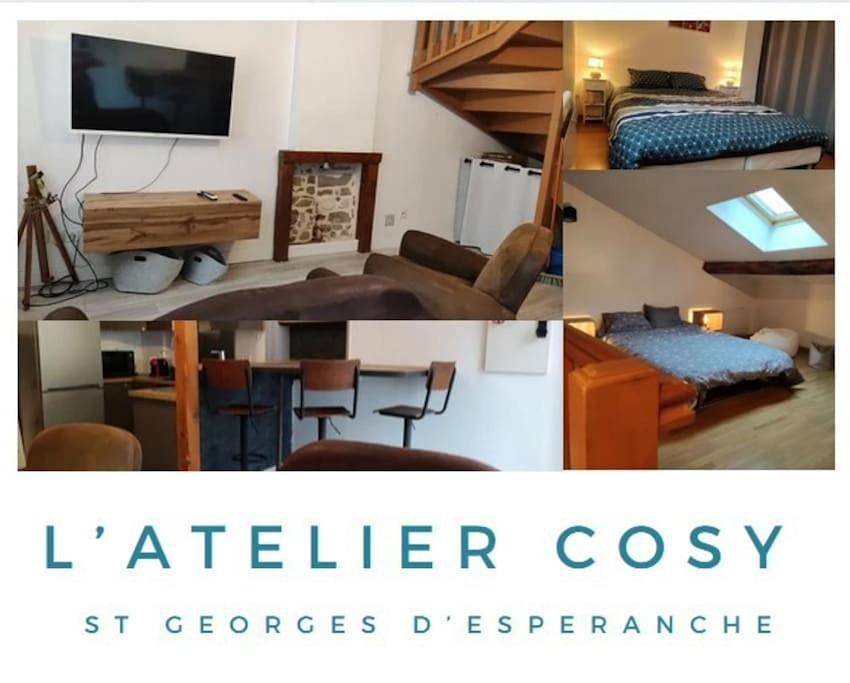 L'Atelier Cosy - Maison de village Atypique in Saint-Georges-d'Espéranche, Région de Vienne