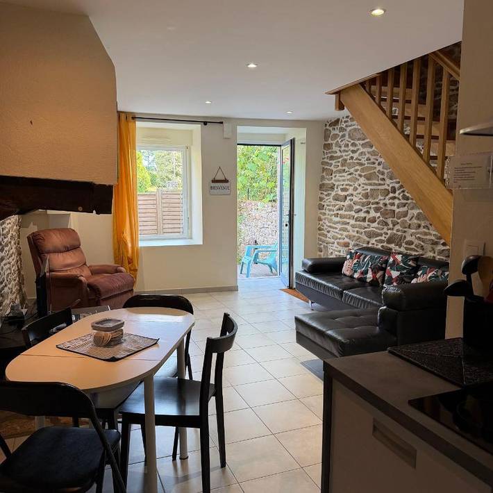 Maison de vacances pour 4 personnes, avec Terrasse et Jardin à Grand-Champ