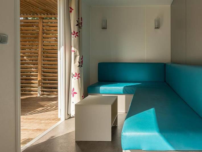 Camping l'Etoile d'Or - Mobilheim 6 personen - Cottage Privilège 2 Zimmer + Klimaanlage in La Côte Vermeille, Argelès-sur-Mer