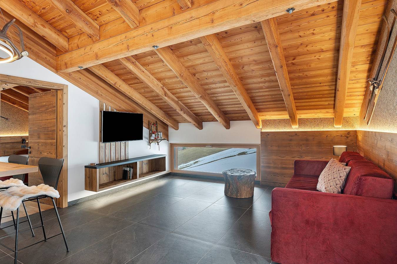 Ganze Wohnung, Appartement 'Loni Lodge Suite Boai' mit privater Zirbensauna und Panoramablick in Vermiglio, Adamello-Presanella-Alpen