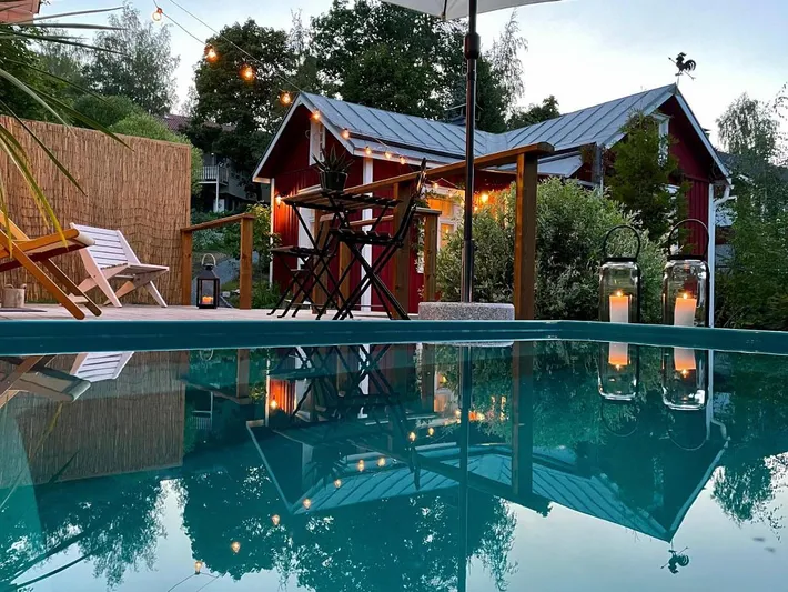 Villa für 4 Personen, mit Garten und Sauna sowie Ausblick und Pool - 1