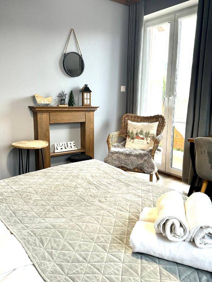 Twin Room with Balcony in Ustroń, Karpaty (Polska)